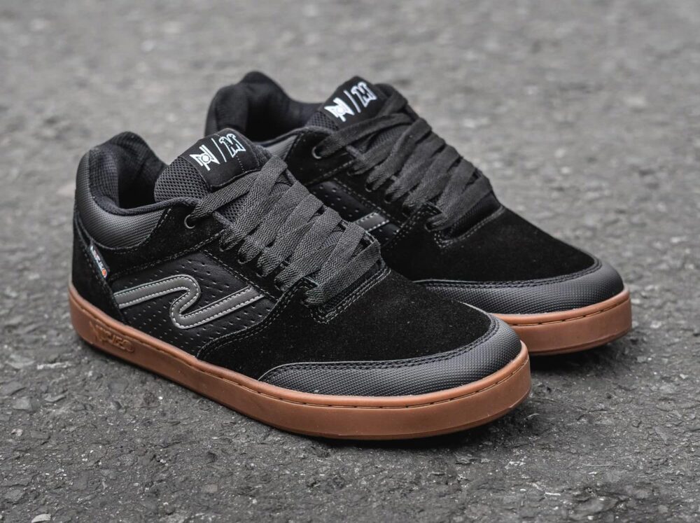 Tenis Nucleo Hybrid Low - Negro/Cuero/Goma (Punta Diamante) - Image 2