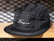 Gorra Fresco Impermeable - Negro (Costura Blanca)