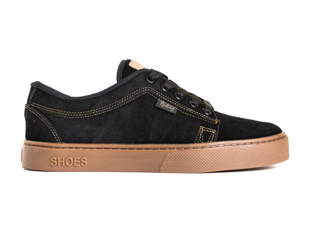 Tenis RS - 111 - Negro/Goma (Costura Cafe)