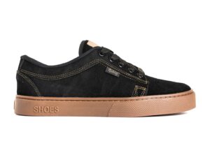 Tenis RS - 111 - Negro/Goma (Costura Cafe)