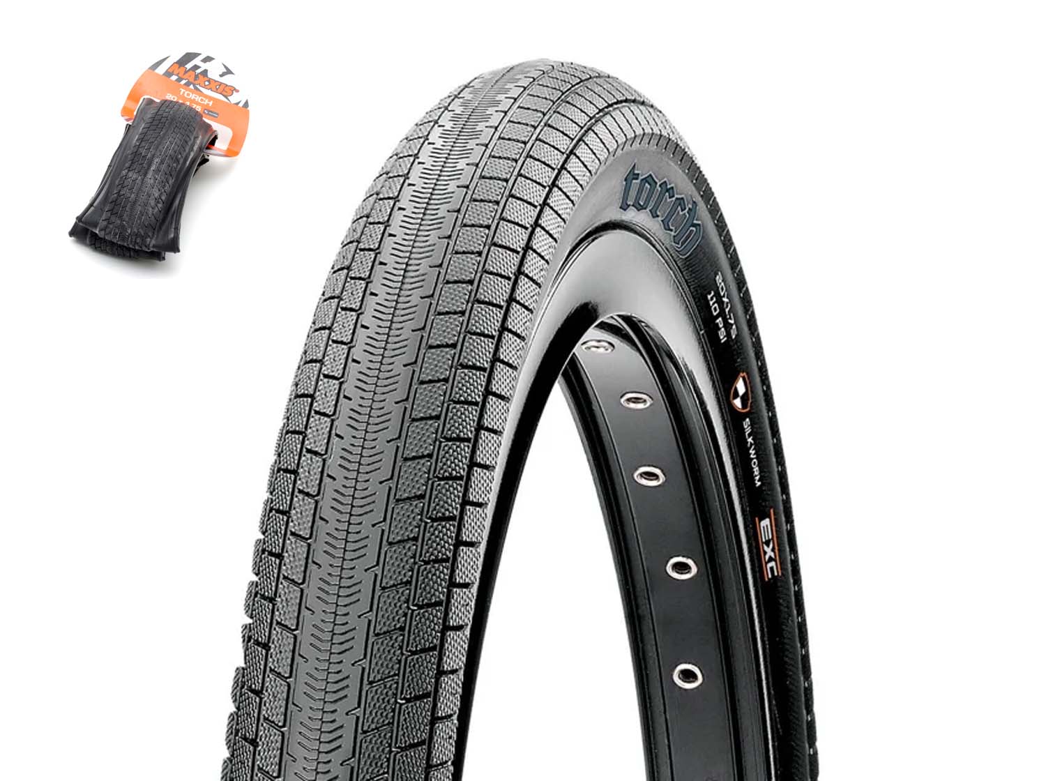 Llanta Maxxis Torch Folding - Negro